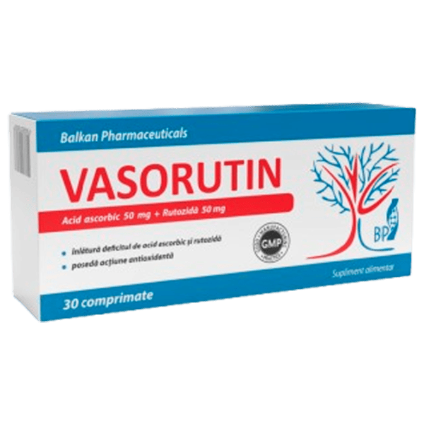 Supliment alimentar Balkan Pharmaceuticals Vasorutin 30 photo 1
