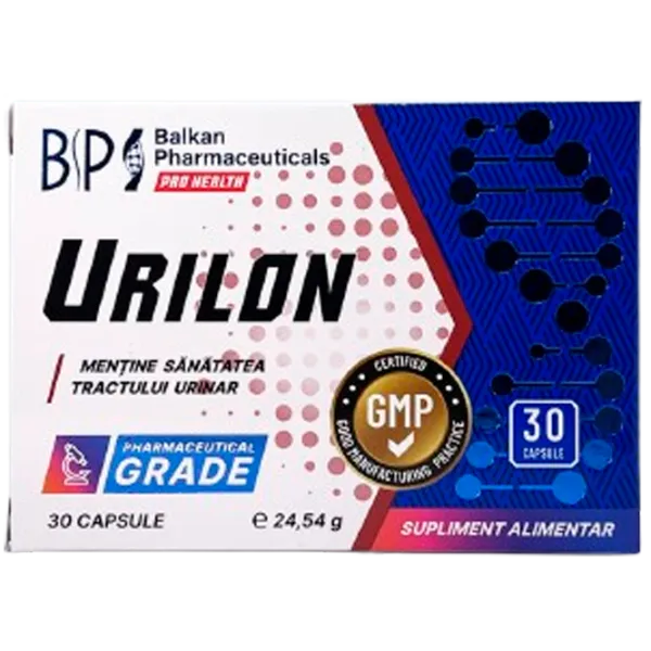 Пищевая добавка Balkan Pharmaceuticals Urilon 30 капсул photo 2