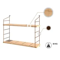 Raft Trendy Armoni 2'li LPAL / Oak photo 5