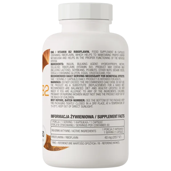 Supliment alimentar OstroVit Riboflavin 60 photo 2