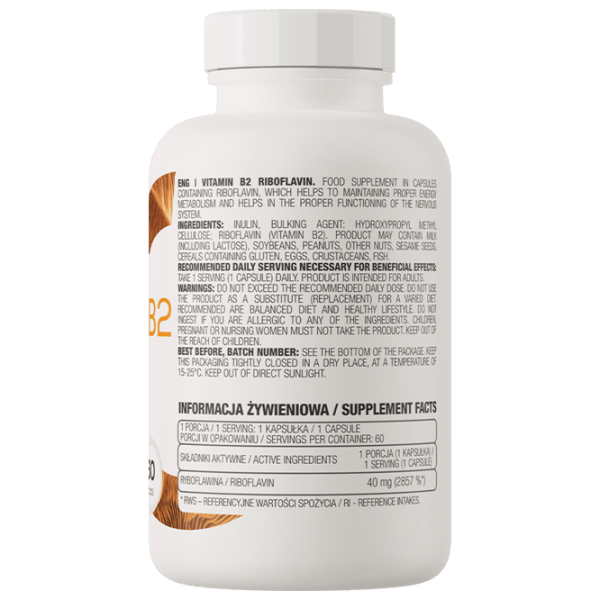 Supliment alimentar OstroVit Riboflavin 60 photo 2