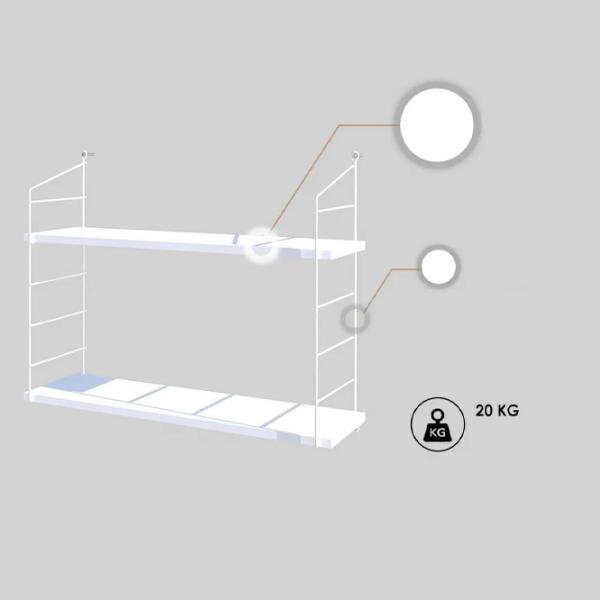Raft Trendy Armoni 2'li LPAL / White Brilliant photo 5