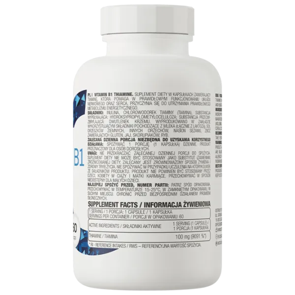Supliment alimentar OstroVit Thiamine 60 60 photo 3