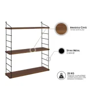 Raft Trendy Armoni 3'lu LPAL / Walnut photo 5