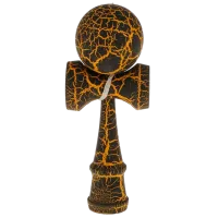 Kendama KROM Classic  5+ / Желтый Black Crackle