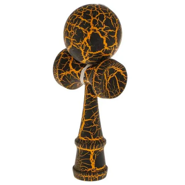 Kendama KROM Classic  5+ / Желтый Black Crackle photo 5
