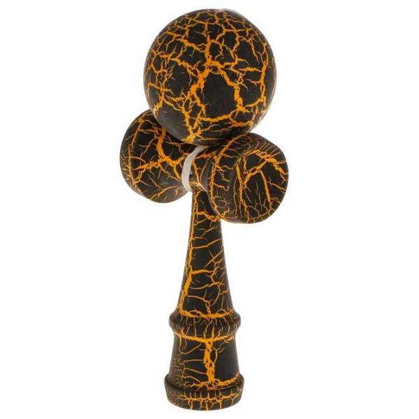 Kendama KROM Classic  5+ / Желтый Black Crackle photo 5