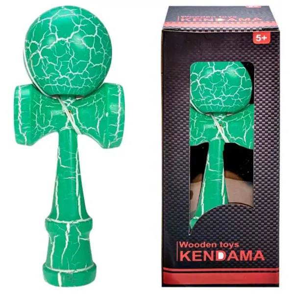 Kendama KROM Classic  5+ / Beige Green Crackle photo 3