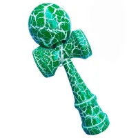 Kendama KROM Classic 5+ / Beige Green Crackle photo 4