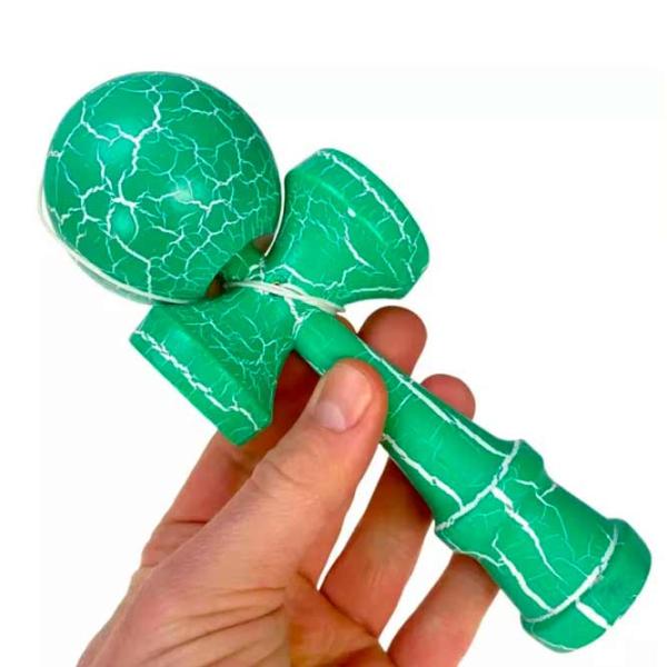 Kendama KROM Classic  5+ / Beige Green Crackle photo 5