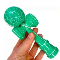 Kendama KROM Classic 5+ / Beige Green Crackle photo 5