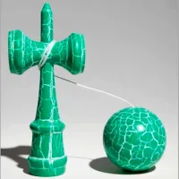 Kendama KROM Classic 5+ / Beige Green Crackle photo 6