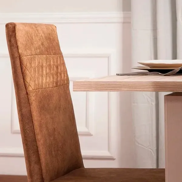 Scaun de bucătărie Modalife Grand Stofă/ Brown White photo 3