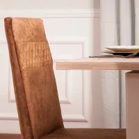 Scaun de bucătărie Modalife Grand Stofă/ Brown White photo 3