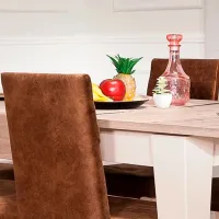Scaun de bucătărie Modalife Grand Stofă/ Brown White photo 5