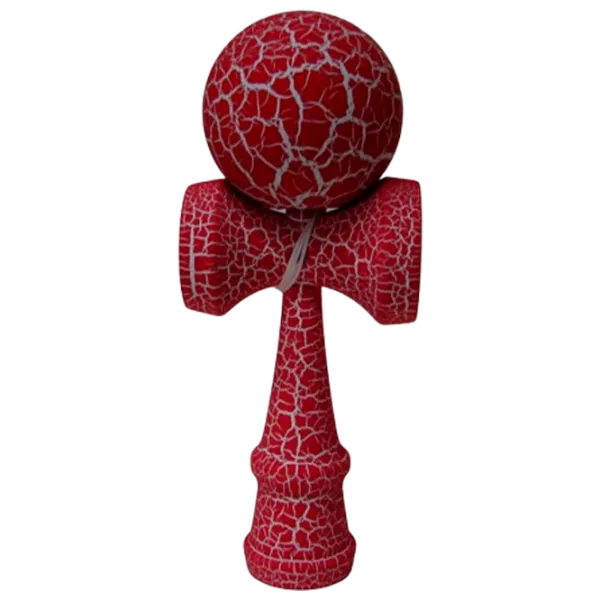 Kendama KROM Classic  5+ / Beige Dark Red Crackle photo 1