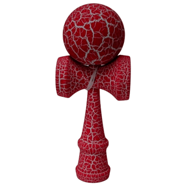 Kendama KROM Classic  5+ / Beige Dark Red Crackle photo 1