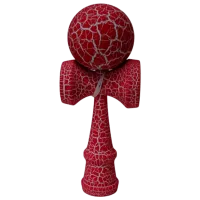 Kendama KROM Classic  5+ / Beige Dark Red Crackle