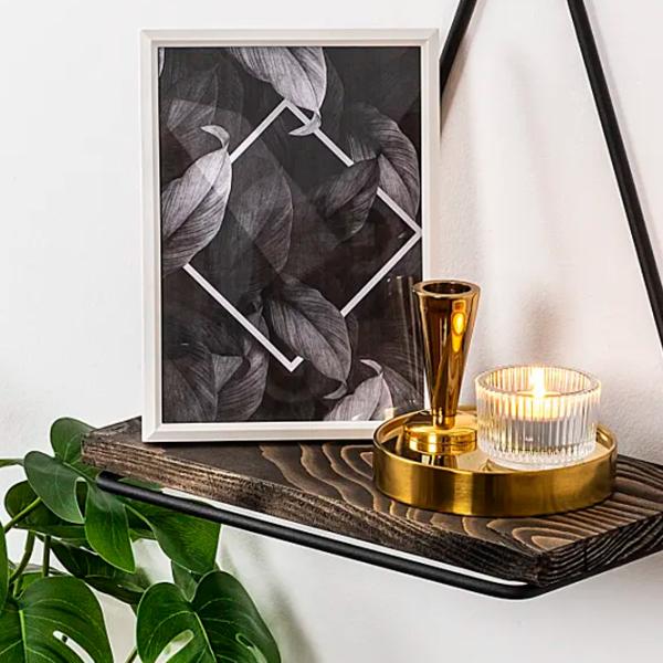 Полка Trendy Begonia Ель / Dark walnut photo 3