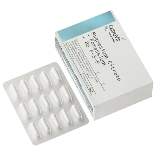 Supliment alimentar OstroVit Citrate+Potassium+B6 P-5-P 60 photo 2