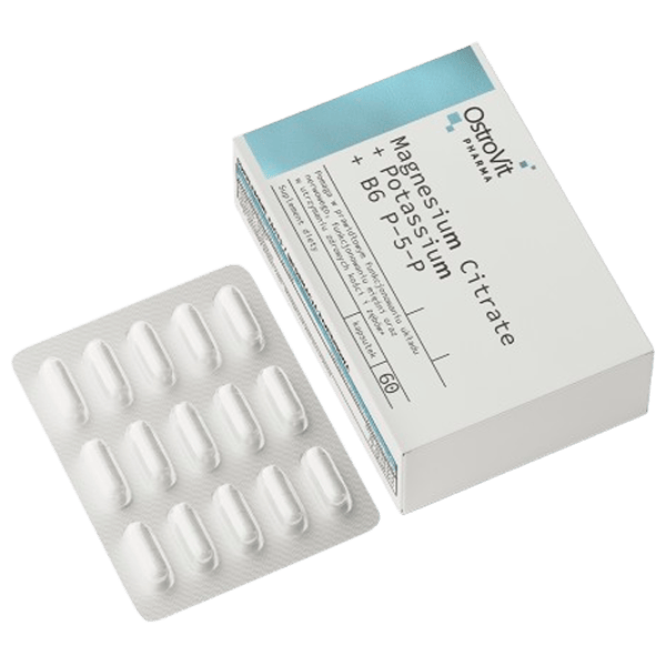 Supliment alimentar OstroVit Citrate+Potassium+B6 P-5-P 60 photo 2