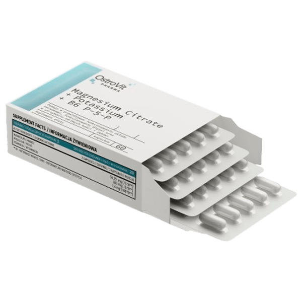 Supliment alimentar OstroVit Citrate+Potassium+B6 P-5-P 60 photo 3