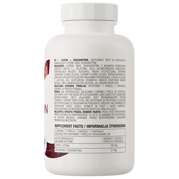 Supliment alimentar OstroVit Lutein + Zeaxanthin 60 photo 3