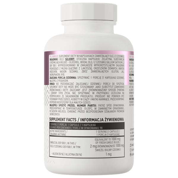 Supliment alimentar OstroVit Garlic 90 capsule photo 3