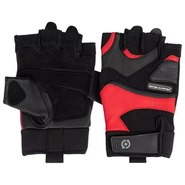 Mănuși de lupte Scitec Nutrition Red Style leather  / / M / Black/Red photo 1