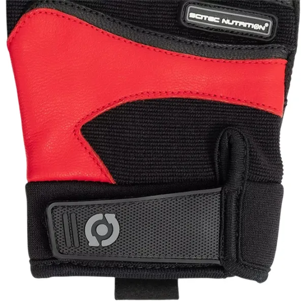 Боевые перчатки Scitec Nutrition Red Style leather  / / XL / Черный/Красный photo 3