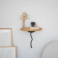 Полка Trendy Лев Массив / Черный дуб photo 4