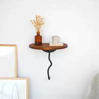 Полка Trendy Лев Массив / Каштан Черный photo 2