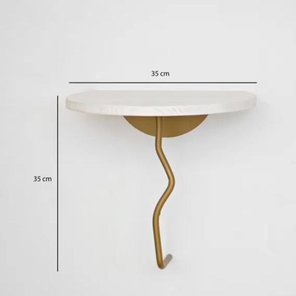 Полка Trendy Лев Массив / Белое золото photo 7