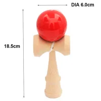 Kendama KROM Classic 5+ / Beige Красный photo 4