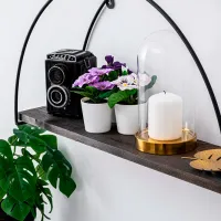 Полка Trendy Indicum Ель / Dark walnut photo 5
