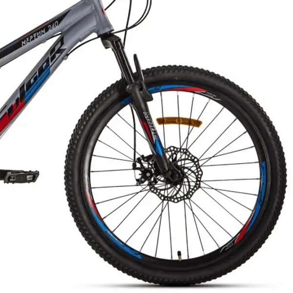 Bicicletă Fulger Neptun 24 24" 12.5" Aluminiu / Gray Blue photo 9