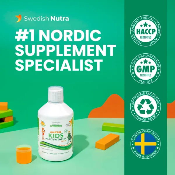 Пищевая добавка Swedish Nutra Super Kids Multivitamin  photo 7