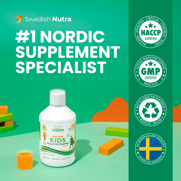 Пищевая добавка Swedish Nutra Super Kids Multivitamin  photo 7