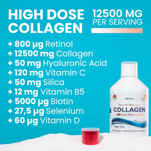 Пищевая добавка Swedish Nutra Collagen Gold Retinol  photo 3