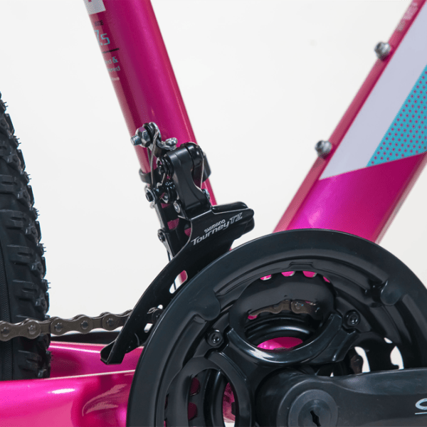 Bicicletă Fulger Venus 27.5 27.5" 16.5" Oțel / Pink Black photo 4