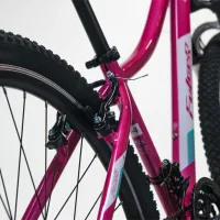 Bicicletă Fulger Venus 27.5 27.5" 16.5" Oțel / Pink Black photo 11