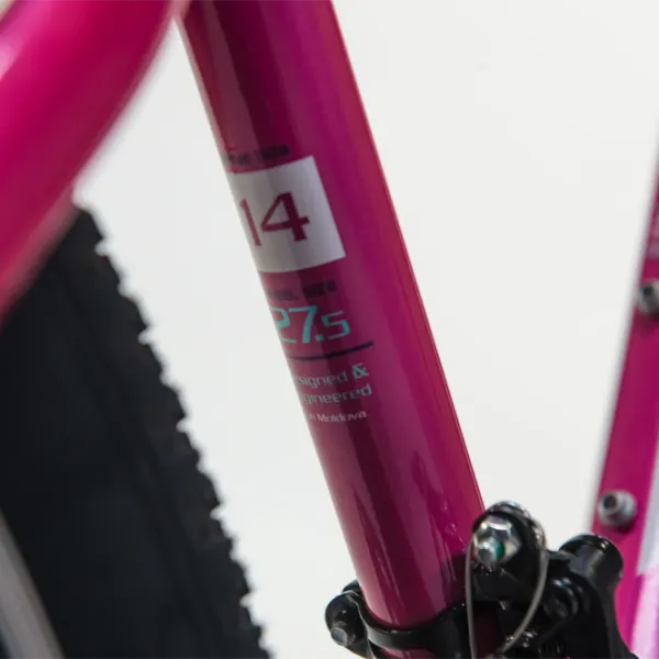 Bicicletă Fulger Venus 27.5 27.5" 16.5" Oțel / Pink Black photo 12