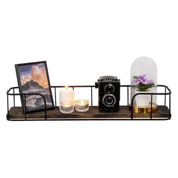 Полка Trendy Syringa Ель / Walnut Black photo 2