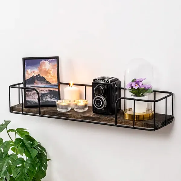 Полка Trendy Syringa Ель / Walnut Black photo 3