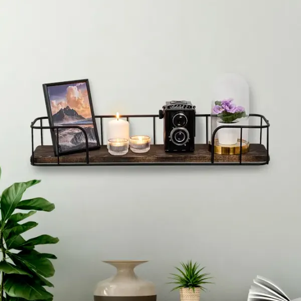 Полка Trendy Syringa Ель / Walnut Black photo 4