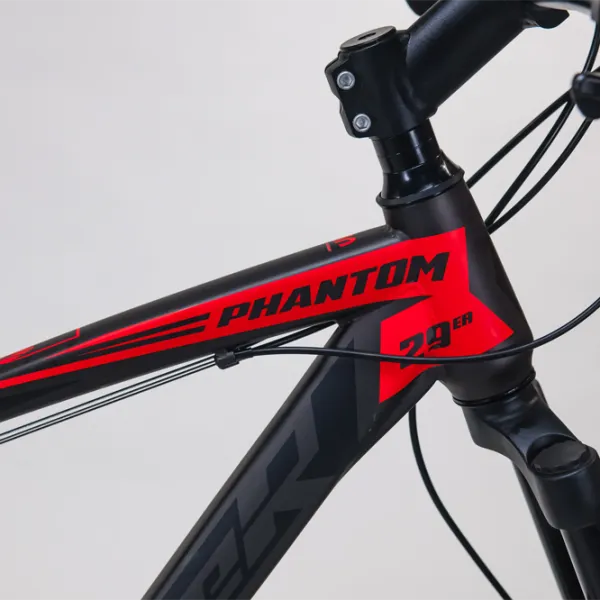 Bicicletă Fulger Phantom 29 29"  Oțel / Black Red photo 2