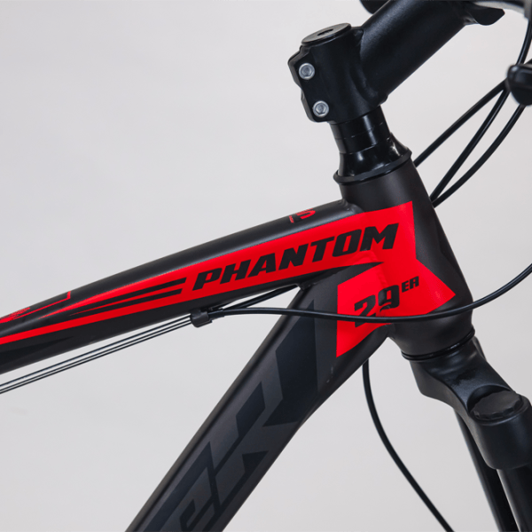 Bicicletă Fulger Phantom 29 29"  Oțel / Black Red photo 2