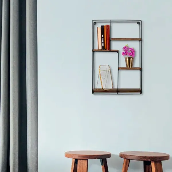 Полка Trendy Lotus Ель / Walnut Black photo 6