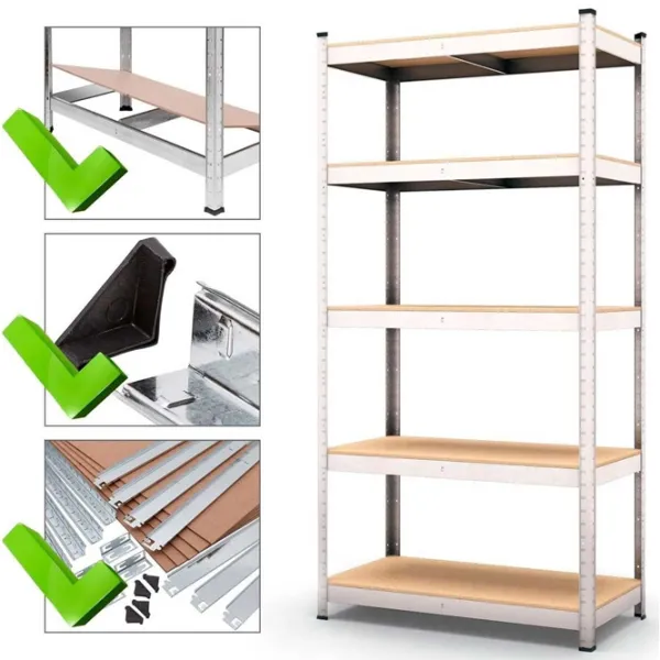 Etajeră Nex Home Budget Inox / MDF photo 2