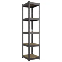 Etajeră Nex Home Budget Anthracite / MDF